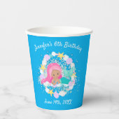 マジカルマーメイド誕生日 紙コップ (正面)