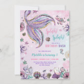 マジカルマーメイド アンダーザシー バースデーパーティー 招待状 (正面)