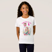 マジカルマーメイド アンダーザシー 1歳誕生日ギフト Tシャツ (正面フル)