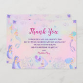 マジカルマーメイド 海の中の少女たちへの感謝のメッセージ ポストカード (正面/裏面)