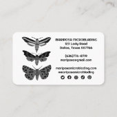 マジカルミスティック3蛾エステティシャン美しいサロン 名刺 (裏面)