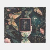 マジカルミッドナイトガーデン フリースブランケット (正面(横))