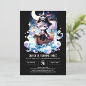 マジカルミニマリスト海賊誕生日 招待状 (スタンド正面)