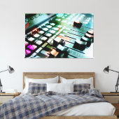 マジカルミュージックミキサー キャンバスプリント (インサイチュ (寝室))