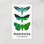 マジカルモスエステティシャン美しいサロングリーン 名刺 (正面)