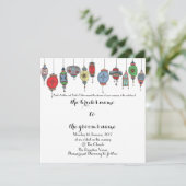 マジカルモロッコランタン結婚式招待状 招待状 (スタンド正面)