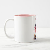 マジカルモーメント毎日：人形と猫のファンタジーカップ ツートーンマグカップ (左)