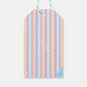 マジカルユニコーンをテーマにした誕生日プレゼントラベル ギフトタグ (裏面)