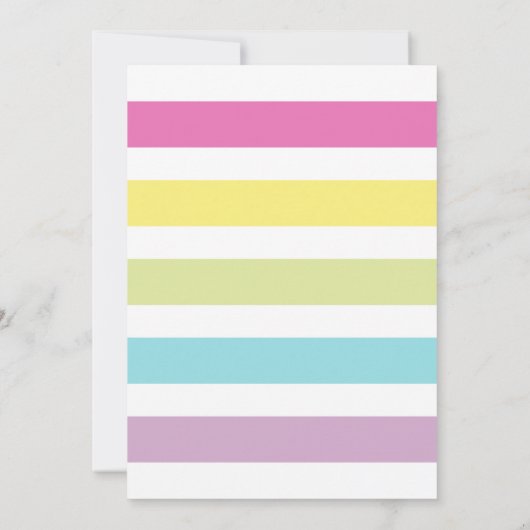 マジカルユニコーンアンドレインボーおもしろい結婚ゲイ 案内状 (裏面)