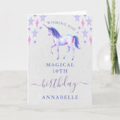 マジカルユニコーンガールズエイジ誕生日 カード (正面)