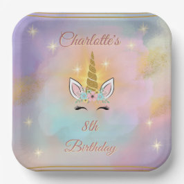 マジカルユニコーンガールズ誕生日 ペーパープレート