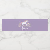 マジカルユニコーンガール誕生日 ペットボトルラベル (シングルラベル)