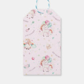 マジカルユニコーンギフトラベル ギフトタグ (裏面)