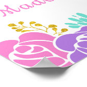 マジカルユニコーングリッタースターズ誕生日ウェルカム ポスター (角)