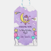 マジカルユニコーンサンキュー誕生日ガールセカンド ギフトタグ (裏面)