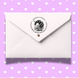 マジカルユニコーンスクワッドカスタム差出人住所 セルフインキングスタンプ