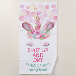 マジカルユニコーンスプリングブレイクビーチ ビーチタオル