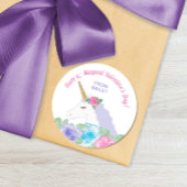 マジカルユニコーンバレンタインデーメッセージカードシール ラウンドシール