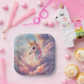 マジカルユニコーンバースデーパーティー紙プレート ペーパープレート (パーティー)