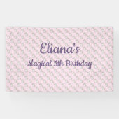 マジカルユニコーンパステルレインボーバースデーパーティー 横断幕 (横)