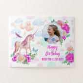 マジカルユニコーンパーソナライズされたフォトジグソーパズル ジグソーパズル (横)