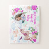 マジカルユニコーンパーソナライズされたフォトジグソーパズル ジグソーパズル (縦)