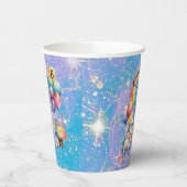 マジカルユニコーンパーティー子供の誕生日アイディア 紙コップ (左)