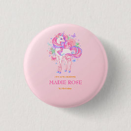 マジカルユニコーンパーティー誕生日 缶バッジ