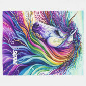 マジカルユニコーンフリースブランケット フリースブランケット (正面(横))