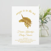 マジカルユニコーンベビーシャワー招待状 招待状 (スタンド正面)