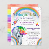 マジカルユニコーンレインボーグリッター水彩 (正面/裏面)