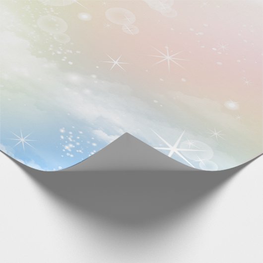 マジカルユニコーンレインボーバースデーパーティー ラッピングペーパー (角)