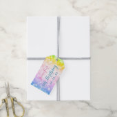 マジカルユニコーンレインボー子供の誕生日パーティー ギフトタグ (より糸付き)