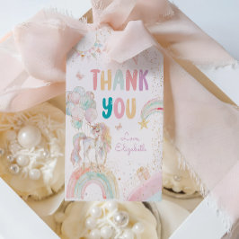 マジカルユニコーンレインボー誕生日サンキューユキュ ギフトタグ