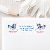 マジカルユニコーンレインボー5誕生日 ラベル (インサイチュ)