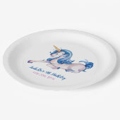 マジカルユニコーンレインボー5thバースデーパーティー ペーパープレート (アングル)