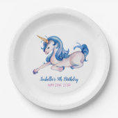 マジカルユニコーンレインボー5thバースデーパーティー ペーパープレート (正面)