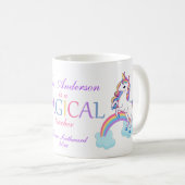 マジカルユニコーン先生への感謝のマグカップ コーヒーマグカップ (正面右)