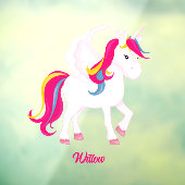 マジカルユニコーン名前をカスタムするまたは文字 ウィンドウサイン (シート3)