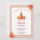マジカルユニコーン秋感謝祭バースデーパーティー 招待状 (正面)