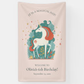 マジカルユニコーン誕生日へようこそ 横断幕 (縦)