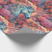 マジカルユニコーン誕生日キッズ ラッピングペーパー (角)