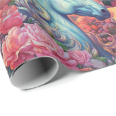 マジカルユニコーン誕生日キッズ ラッピングペーパー (ロールコーナー)