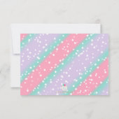 マジカルユニコーン誕生日サンキューカード サンキューカード (裏面)