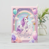 マジカルユニコーン誕生日サンキューカード- Rainbow サンキューカード (スタンド正面)