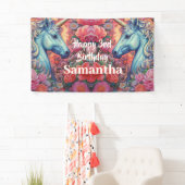 マジカルユニコーン誕生日バナー 横断幕 (インサイチュ)