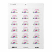 マジカルユニコーン誕生日フローラ住所 シール (フルシート)