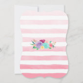 マジカルユニコーン誕生日ベビーシャワー招待状 招待状 (裏面)