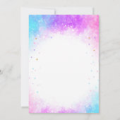 マジカルユニコーン誕生日招待状 招待状 (裏面)