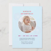 マジカルユニコーン誕生日招待状 招待状 (裏面)